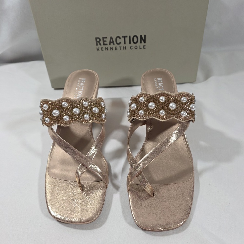 Reaction Kenneth Cole Maureen Rose gold Size 8.5